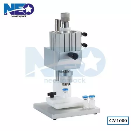 Máquina de Crimpagem de Frascos de Mesa